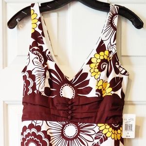 B Smart 6 Yellow Sunflower Summer Cotton Sundress